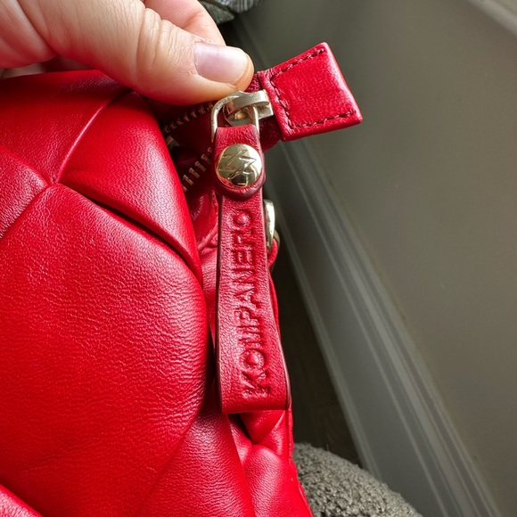 Red Quilted Leather Clutch - Picture 5 of 11